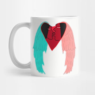 Kissing angel Mug